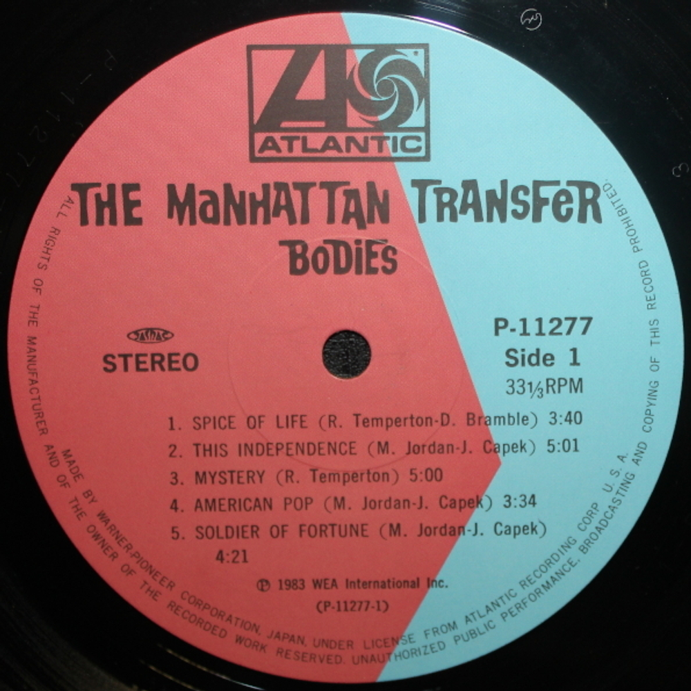 The Manhattan Transfer / Bodies And Souls (Limited Edition)(LP)