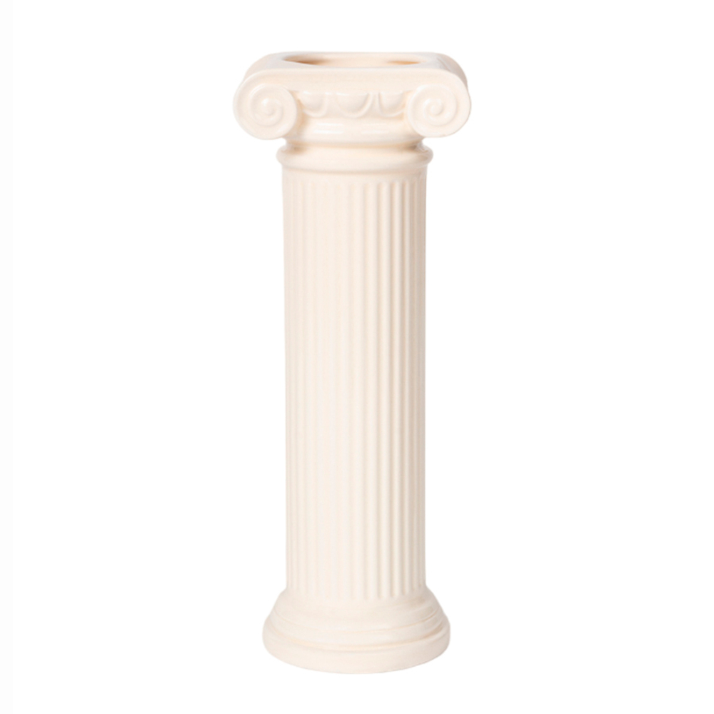 Ваза для цветов 25см Doiy Athena белая