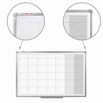 Доска-планинг НА МЕСЯЦ магнитно-маркерная 60х90 см, алюминиевая рамка, ГАРАНТИЯ 10 ЛЕТ, РОССИЯ, BRAUBERG, 236863