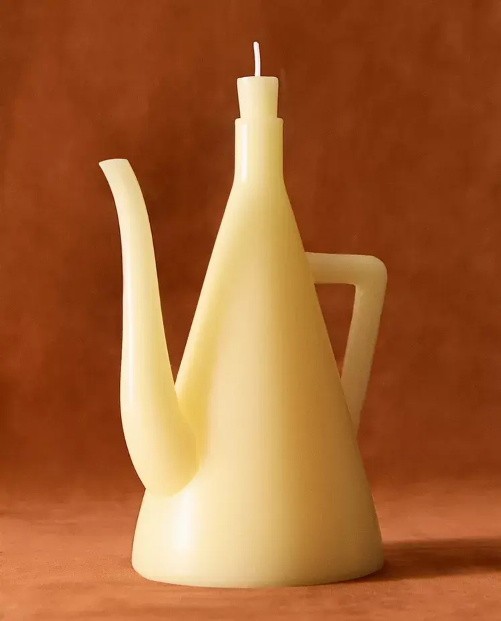 ZARA HOME ДЕКОРАТИВНАЯ СВЕЧА В ФОРМЕ ВАЗОЧКИ, ЖЕЛТО-ОРАНЖЕВЫЙ