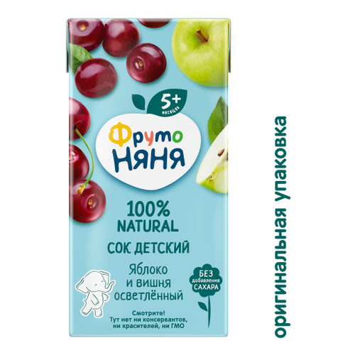 Фруто-няня сок Яблоко/вишня 0,2л