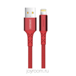 USB cable Lightning 1m S-M364 (Intelligent Power OFF смарт выключение) Joyroom 2.0А red