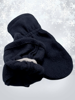 5005 Варежки детские флисовые темно-синий (14)