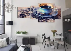 Модульная картина "Утренний кофе"