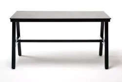 "Рио" стол из HPL 140х70см, H75, цвет столешницы "серый гранит"
