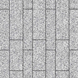 Тротуарная плитка ПАРКЕТ - Стоунмикс Белый с черным, комплект из 4 видов плит