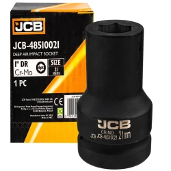 Головка ударная глубокая 1'', 21мм (6гр.) JCB JCB-48510021