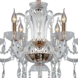 Люстра потолочная ILLUMICO E14  IL8281-6P-30 GD