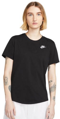 Женская теннисная футболка Nike Sportswear Club Essentials T-Shirt - Black