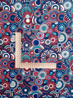 Ткань бязь плательная, рис. "Калейдоскоп", ширина 150 см, арт. 352