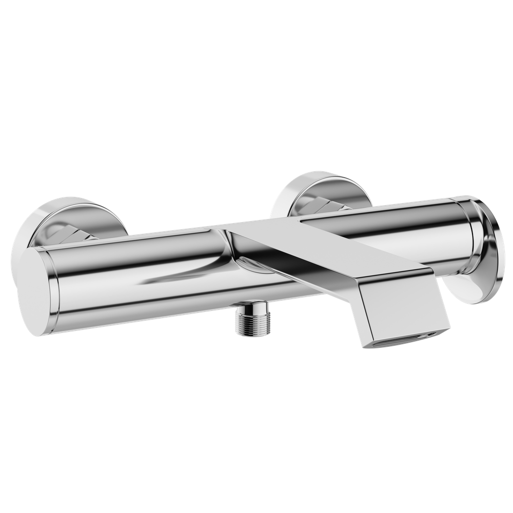 Смеситель для ванны с душем STWORKI Лерум S04100CR + Душевой гарнитур Гётеборг S03190CR, хром