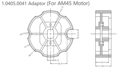 Переходник для вала 78 мм, AM45 (1.0405.0041)