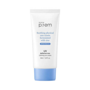 Крем солнцезащитный с цинком Make P:rem Defense Me Soothing Physical Sun Cream SPF 50+PA++++, 50 мл