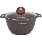 Кастрюля 3л «Granit Ultra Induction» (red) со стеклянной крышкой кгаи32а