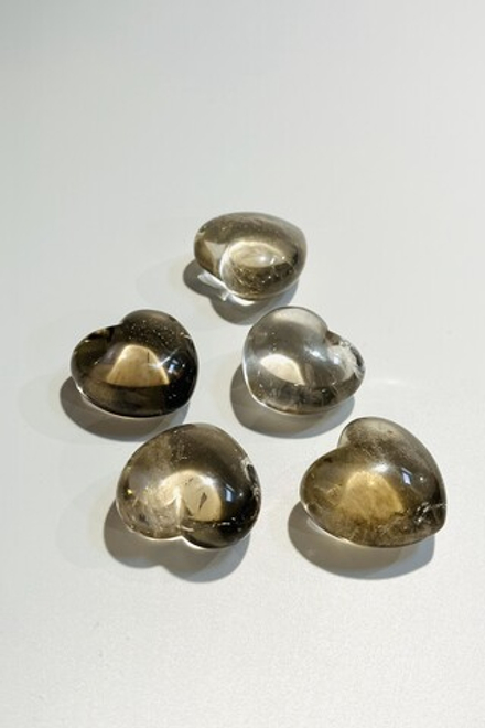 Сердечко из дымчатого кварца