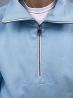 Костюм с поло голубой 4