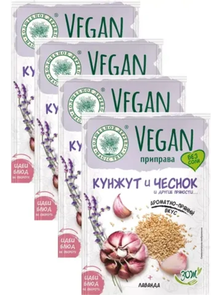 Vegan-Приправа "Кунжут и чеснок" 22 г * 4 шт