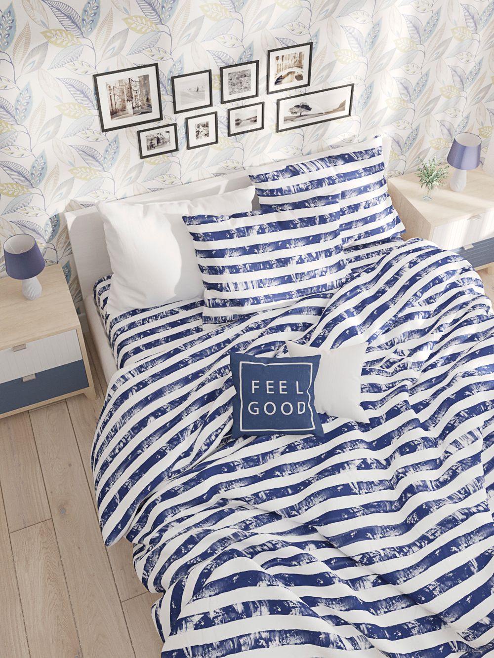 Простынь Сказка "Crane" 240х215 см, перкаль