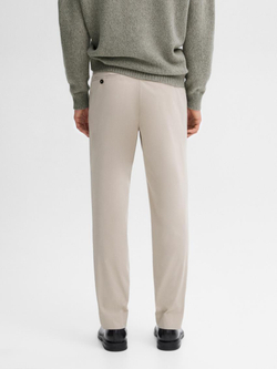 Massimo Dutti Костюмные брюки из смесового хлопка, песочный