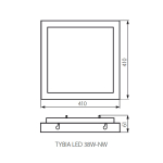 Светильник офисный светодиодный потолочный KANLUX TYBIA LED 38W-NW-SE