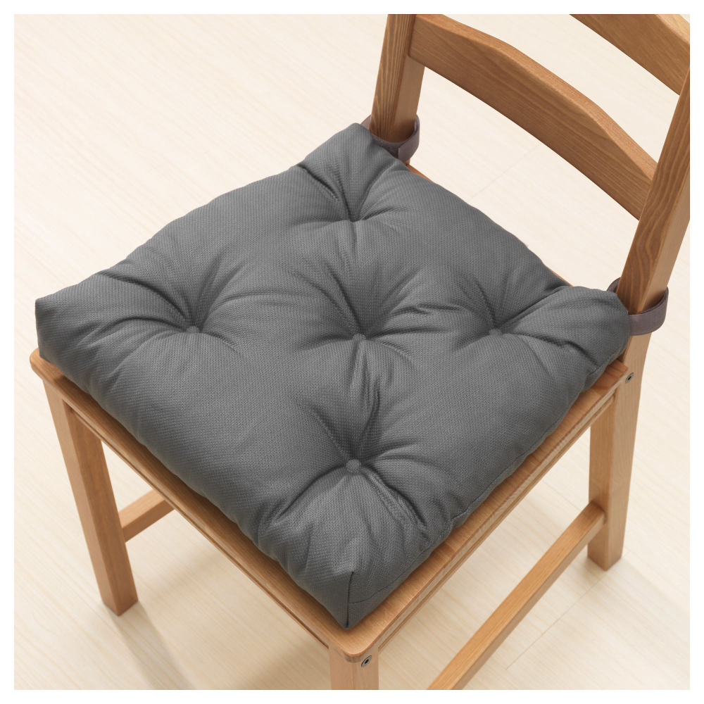 Подушка на стул IKEA MALINDA (МАЛИНДА), Серый, 40 / 35х38х7 см