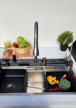 Многофункциональная кухонная мойка из нержавеющей стали BZ9952BS цвета Сталь сатин