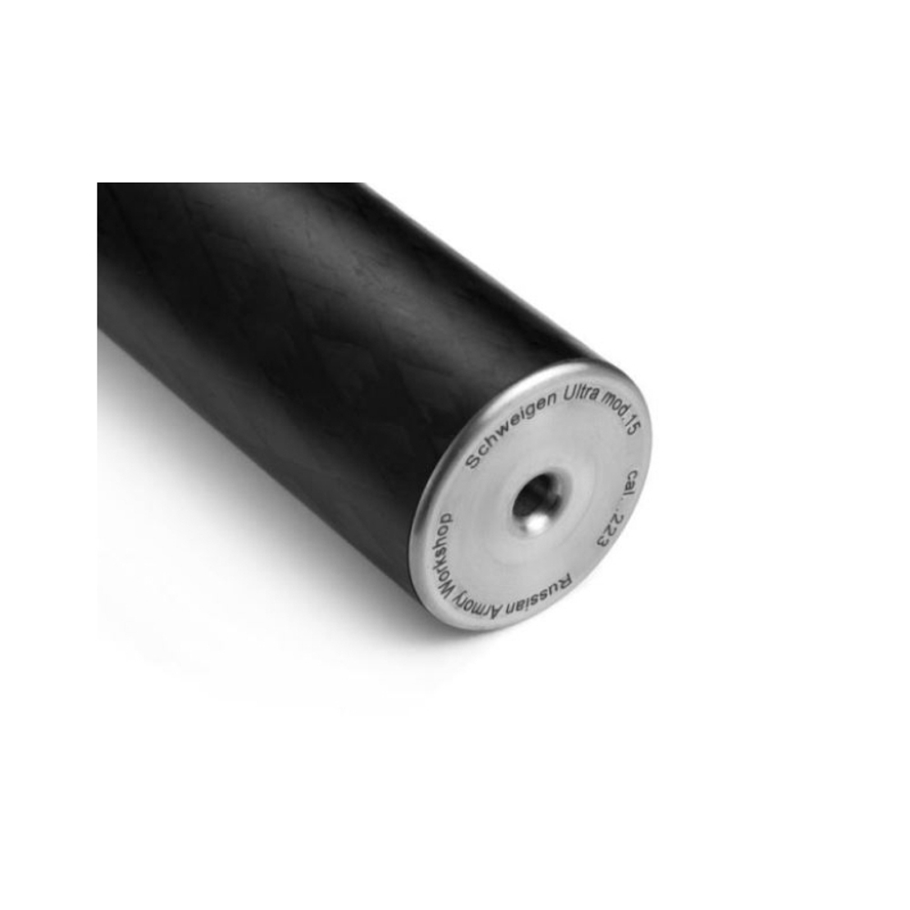 ДТК закрытого типа Schweigen Ultra mod. 15 carbon копия финской Ase Utra SL7 на SR1, AR15, Сайга-МК Сварог (.223 Rem, 1/2"-28), RAW