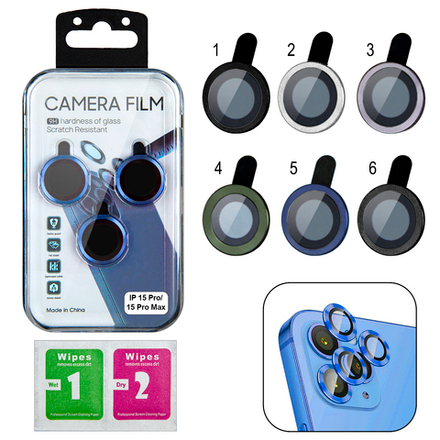 Защитное стекло на камеру iPhone 16/16Plus (розовый)