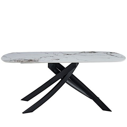 Стол керамический LA ALTA SANTANA Patek Philippe 180/90*76, каркас черный