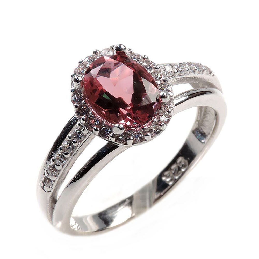 Кольцо "Доминика" султанит, циркон