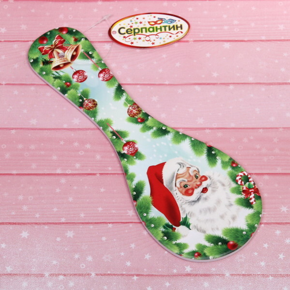 Подставка под ложку керамическая «Дедушка Мороз» 28см