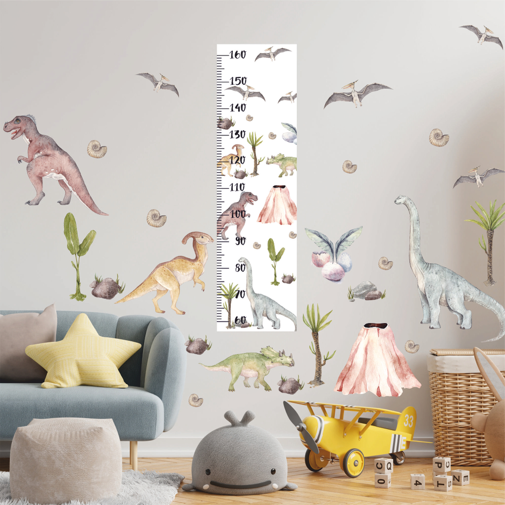 Стикеры ДИНОЗАВРЫ сет 2