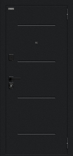 Техно/SBlack Букле черное/White Silk 205*86 правое