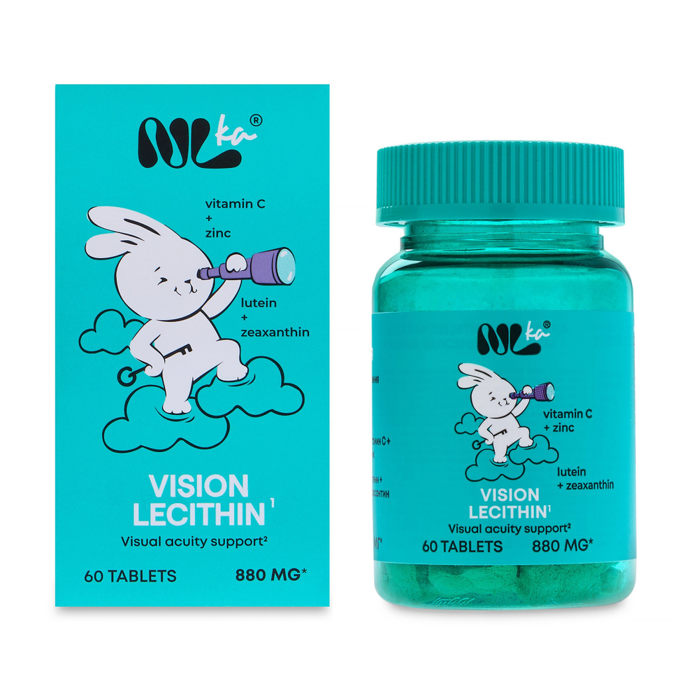 Nlka Для детей Vision Lecithin Детское зрение 60шт для защиты и здоровья глаз