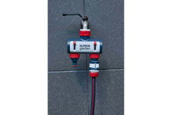 Распределитель потоков 2-х канальный премиум с переходниками 3/4” и 1” HF 003 Garden Elitech 206027