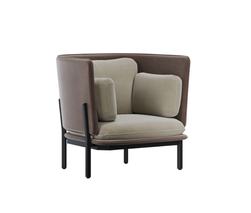 Диван одноместный с низкой спинкой СТАТО