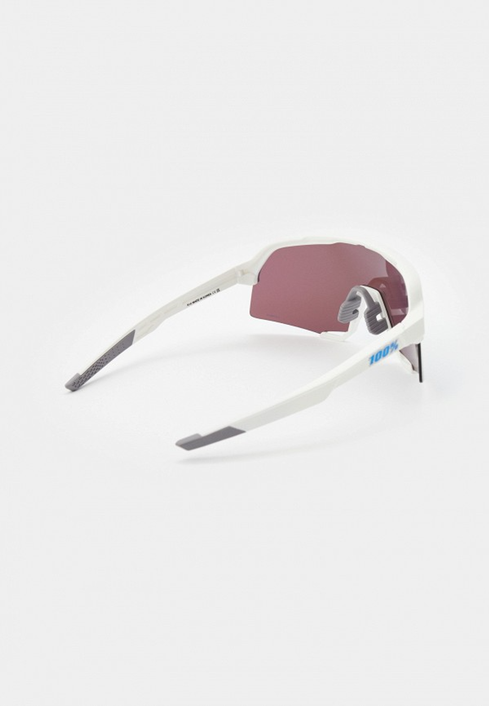 Спортивные очки с диоптриями 100% S3 / Matte White / HiPER Blue Multilayer Mirror Lens