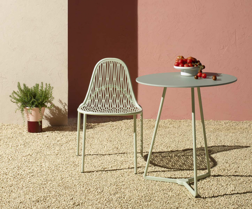 Стул металлический Scab Design Malvasia, зеленый шалфей