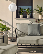 Диван Mareluz трехместный черный стальной