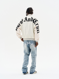 Бомбер HARSHandCRUEL "Gothic Logo" Varsity Jacket