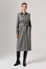 51643 Платье женское (серый меланж)