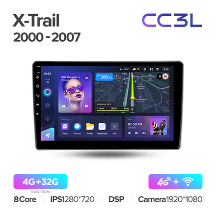 Teyes CC3L 10,2"для Nissan X-Trail 2000-2007