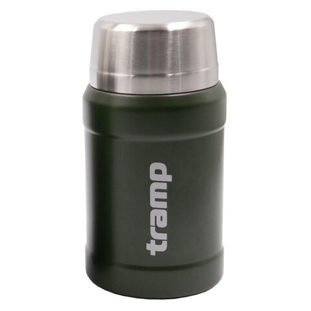 Термос TRAMP с широким горлом 0.8 л с сумкой, артикул TRC-132, цвет Оливковый