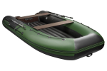 YACHTMAN-360 НДНД (Яхтман) зеленый-черный (лодка ПВХ нднд под мотор с усилением)