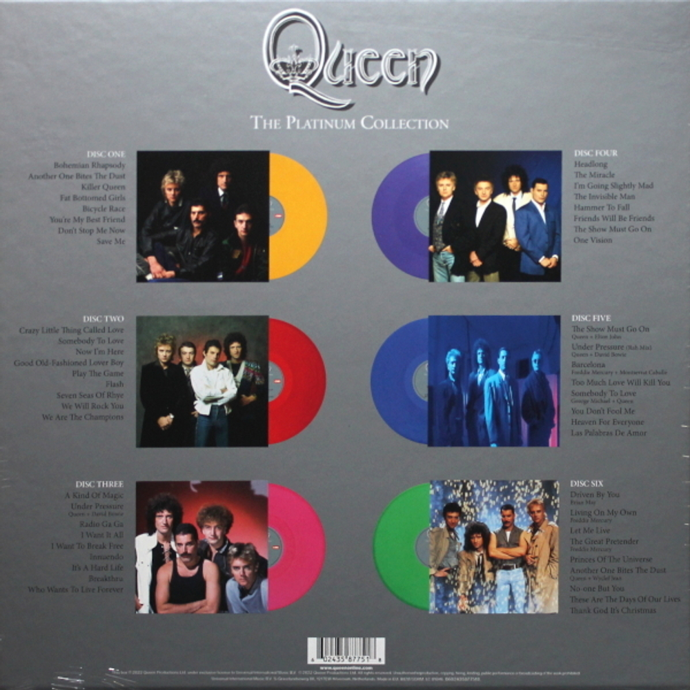 Виниловая пластинка The Platinum Collection (Box Set) — Queen купить в  интернет-магазине Collectomania.ru