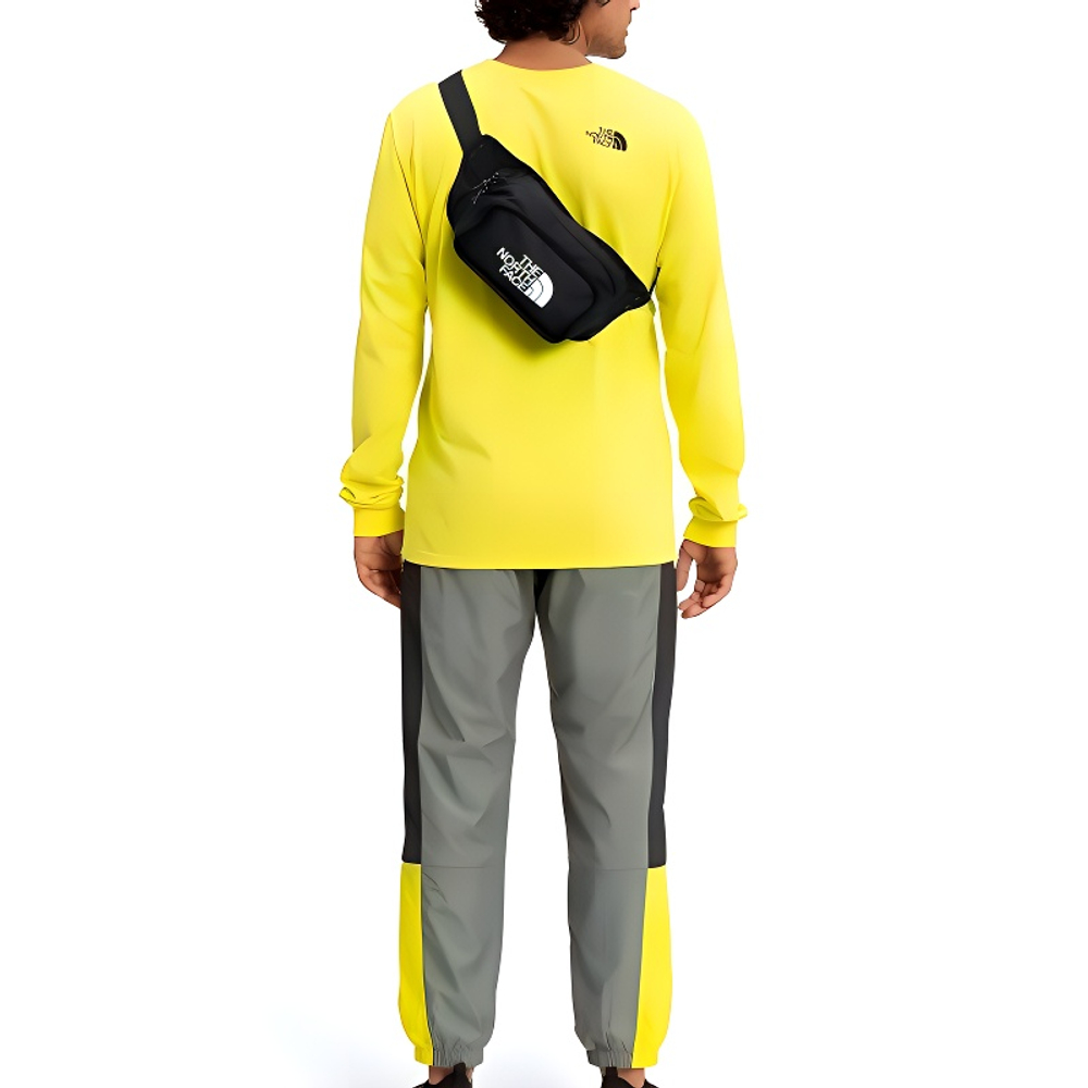 THE NORTH FACE 4L Sling Bag, Fanny Pack Outdoor Bag PVC Black Unisex