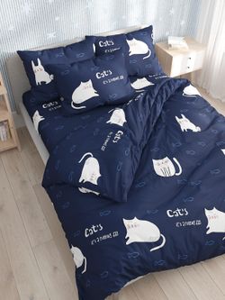 Простынь на резинке Сказка "Cats" 160х200 см, перкаль