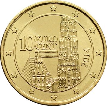 10 евроцентов 2014 Австрия (10 euro cent)