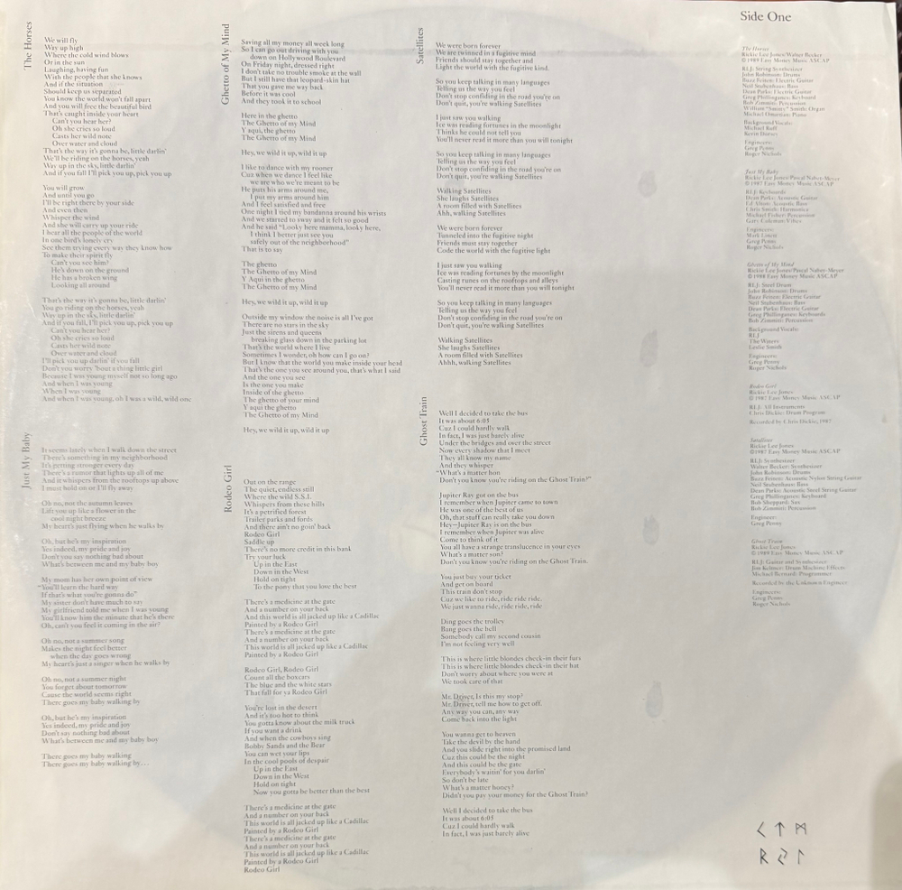 Виниловая пластинка Rickie Lee Jones ‎– Flying Cowboys LP