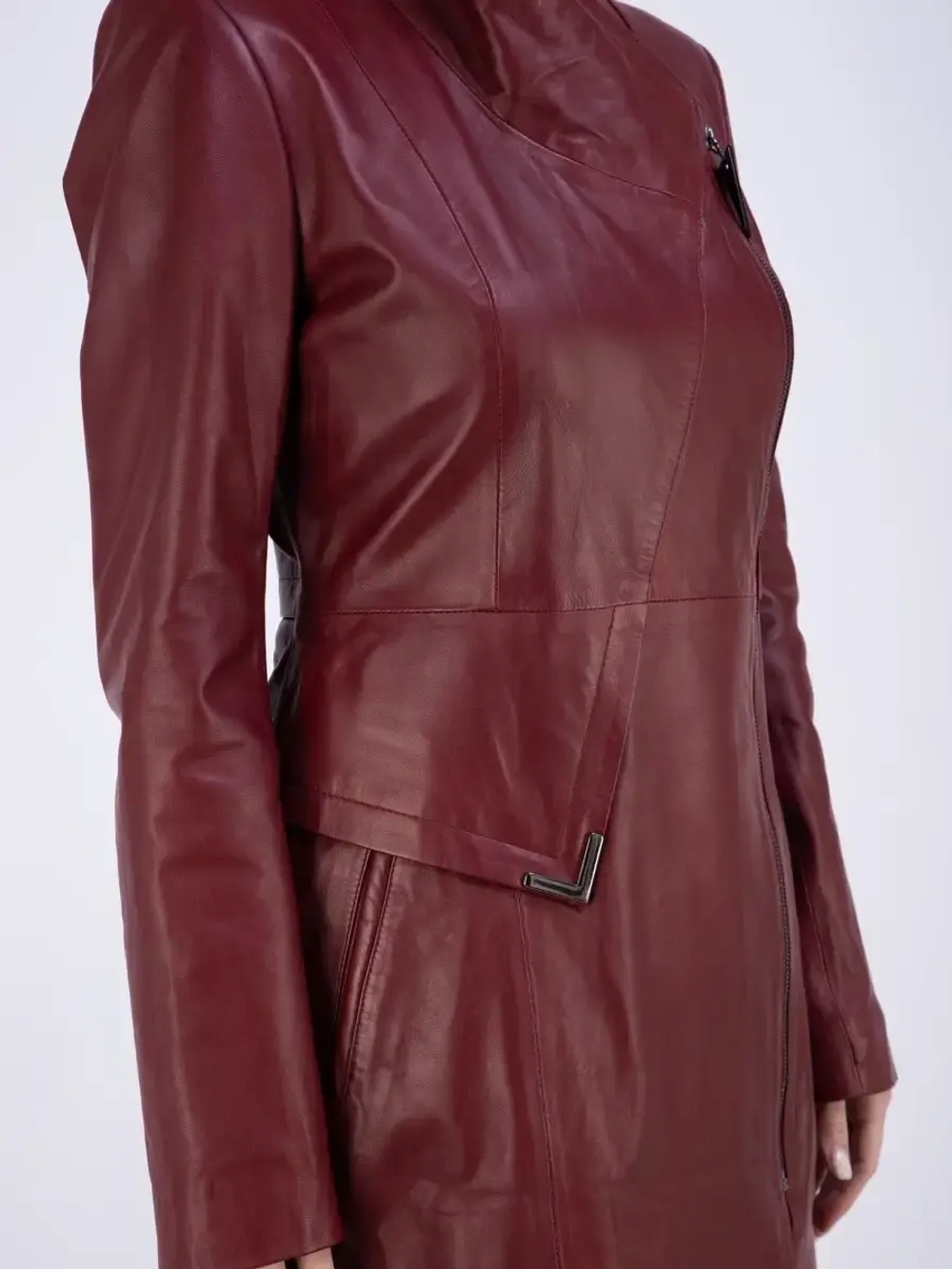 Плащ женский из натуральной кожи Турция